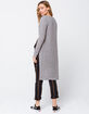 MIMI CHICA Textured Knit Drop Shoulder Womens Gray Cardigan image number 3