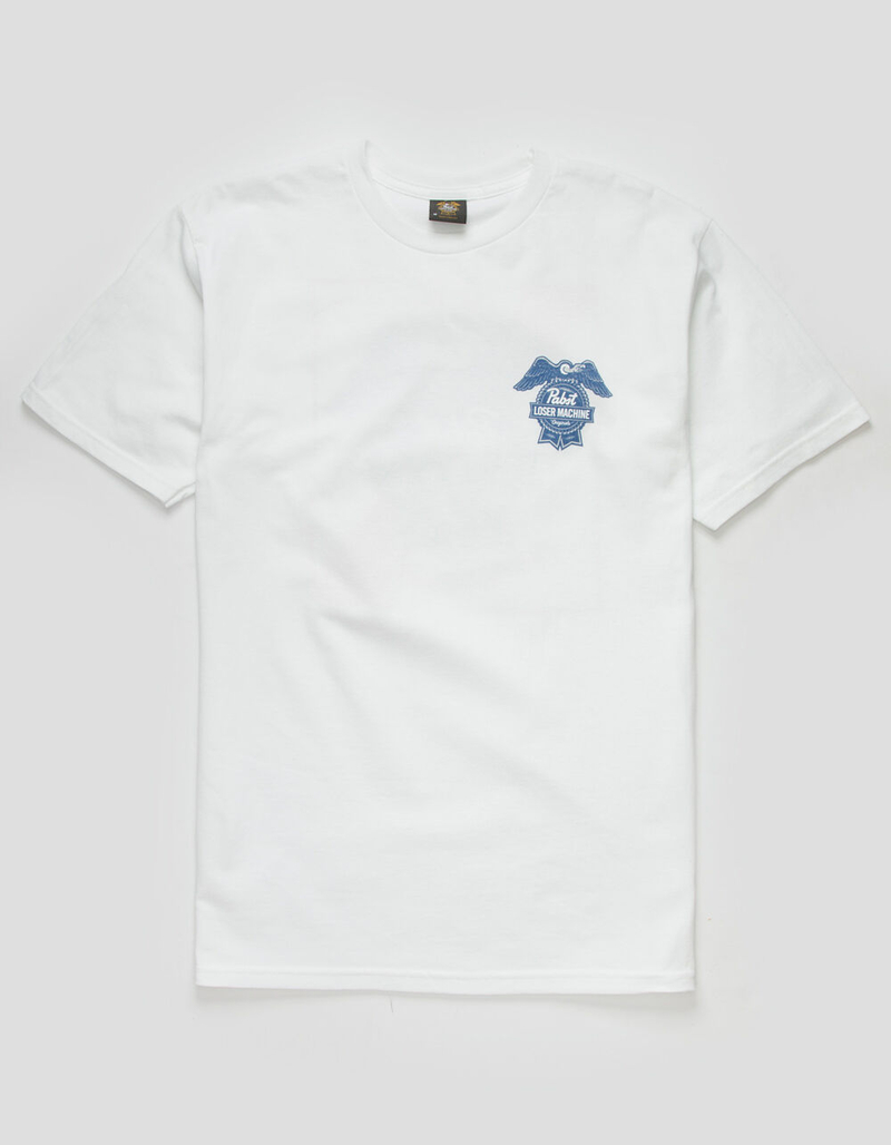 LOSER MACHINE x Pabst Blue Ribbon Condor & Ribbon Mens White T-Shirt image number 1