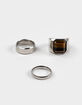 RSQ 3 Pack Stone Ring Set image number 1