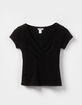 BOZZOLO Womens Surplice Tee image number 1