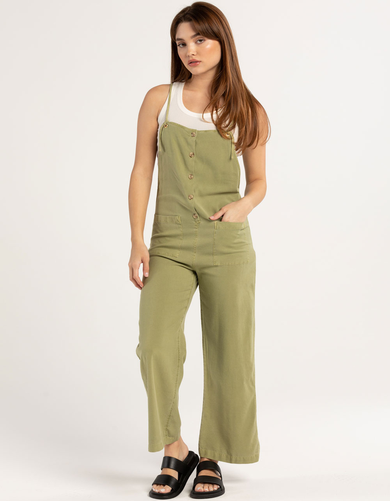 BILLABONG Beach Cruiser Womens Wide-Leg Overalls image number 0