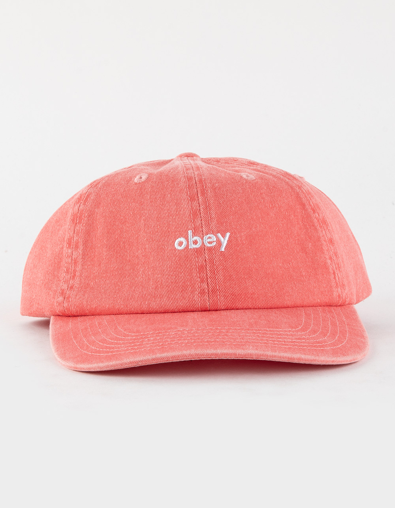 OBEY Pigment Lowercase 6 Panel Mens Strapback Hat image number 1