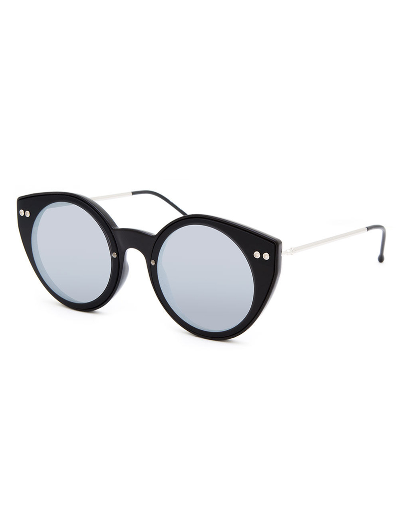SPITFIRE SUNGLASSES Alpha 1 Black & Silver Mirror Sunglasses image number 0