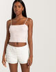 RSQ Womens Mid Rise Bloomer Shorts image number 1