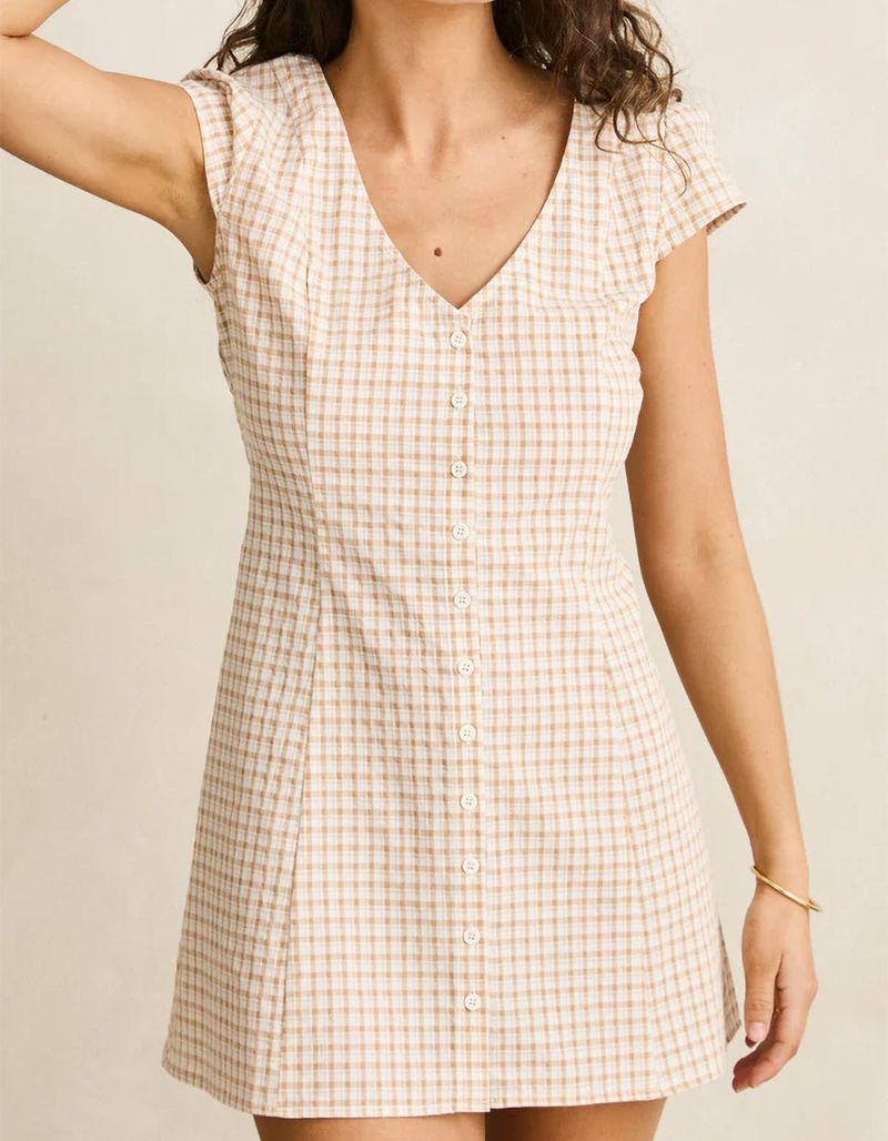 RHYTHM London Check Womens Mini Dress image number 1