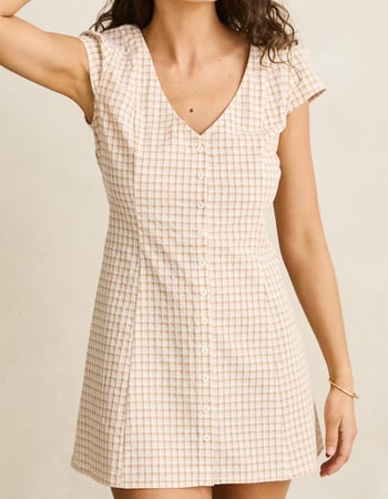 RHYTHM London Check Womens Mini Dress Alternative Image