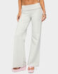 EDIKTED Wknd Sequin Foldover Pants image number 1