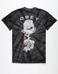 OBEY Rise Above Tie Dye Mens T-Shirt image number 1