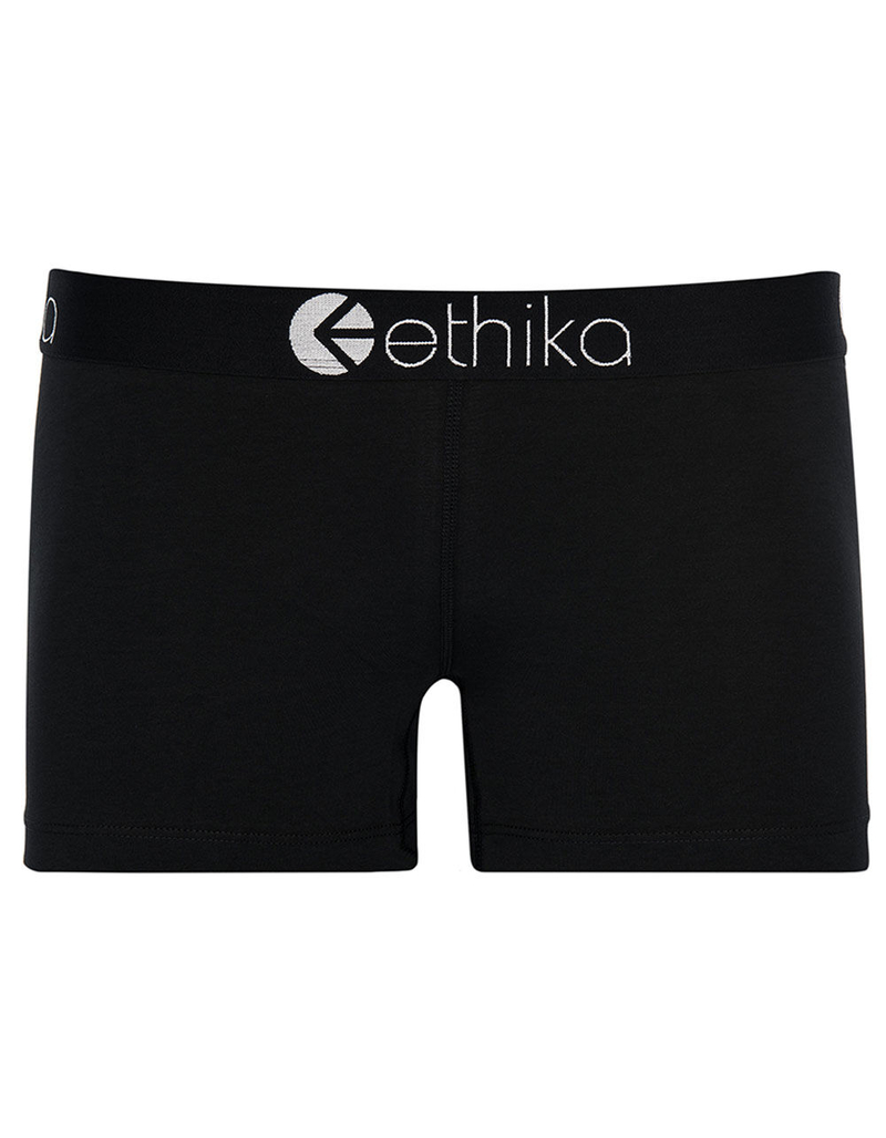 ETHIKA Midnight Black Solid Staple Boyshorts image number 3