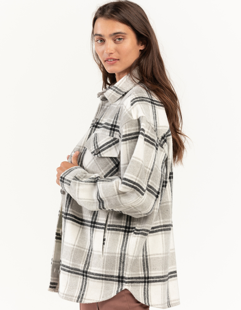 RSQ Plaid Womens Shacket image number 1