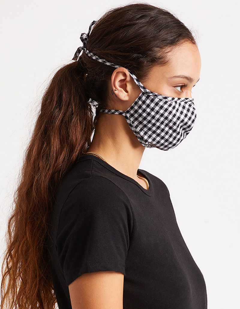 BRIXTON Summer Weights Gingham Fashion Face Mask image number 5