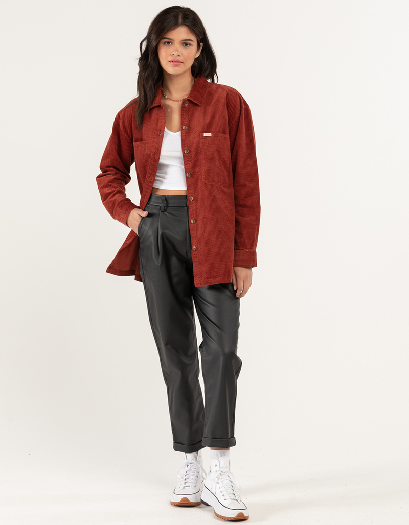 BRIXTON Aberdeen Womens Leather Trousers Pants image number 0