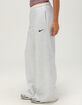 NIKE Studio Fleece Womens Mid Rise Wide Leg Pants image number 3