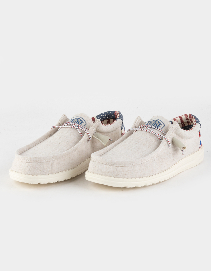 HEY DUDE Wally Patriotic Mens Shoes image number 0