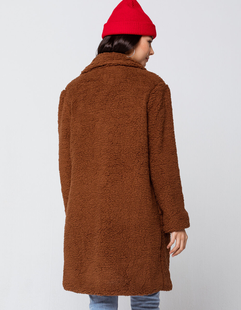 KAII Cozy Teddy Midi Womens Jacket image number 2