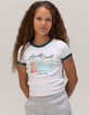 FULL TILT Amalfi Coast Girls Ringer Tee image number 3