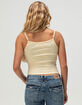 FULL TILT Flower Embroidered Womens Tank Top image number 4