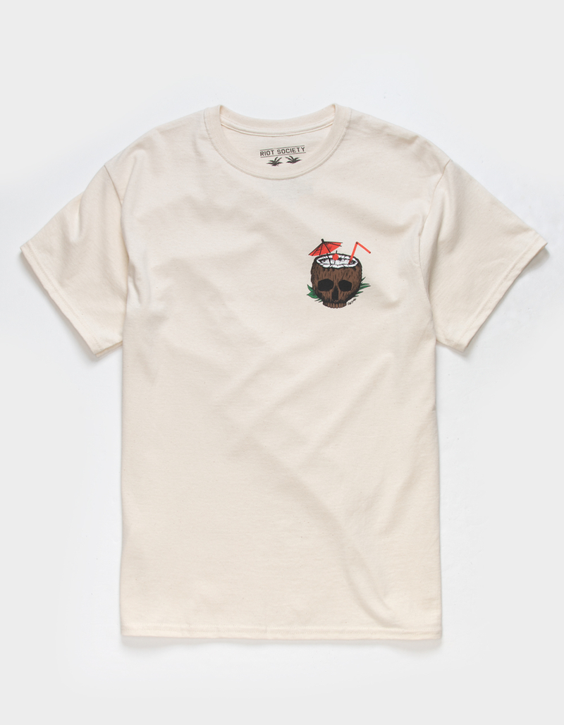 RIOT SOCIETY Coconut Skull Mens Tee image number 0
