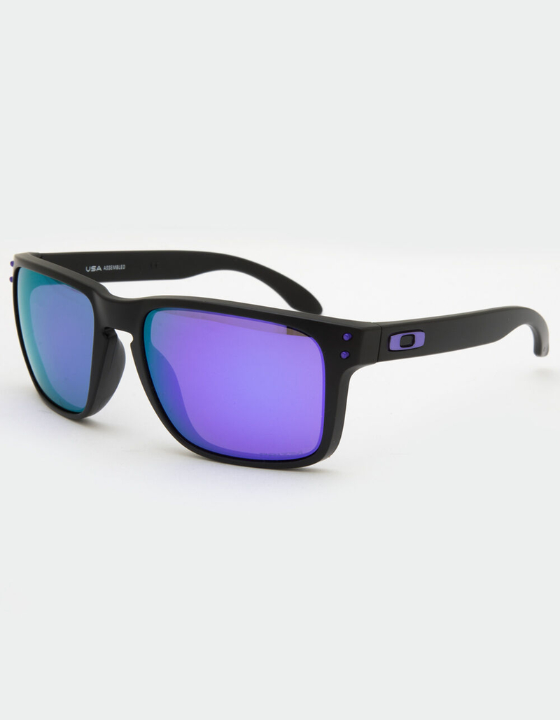 OAKLEY Holbrook Matte Black & Prizm Violet Sunglasses image number 0
