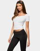 EDIKTED Loly Scoop Neck Tee image number 2