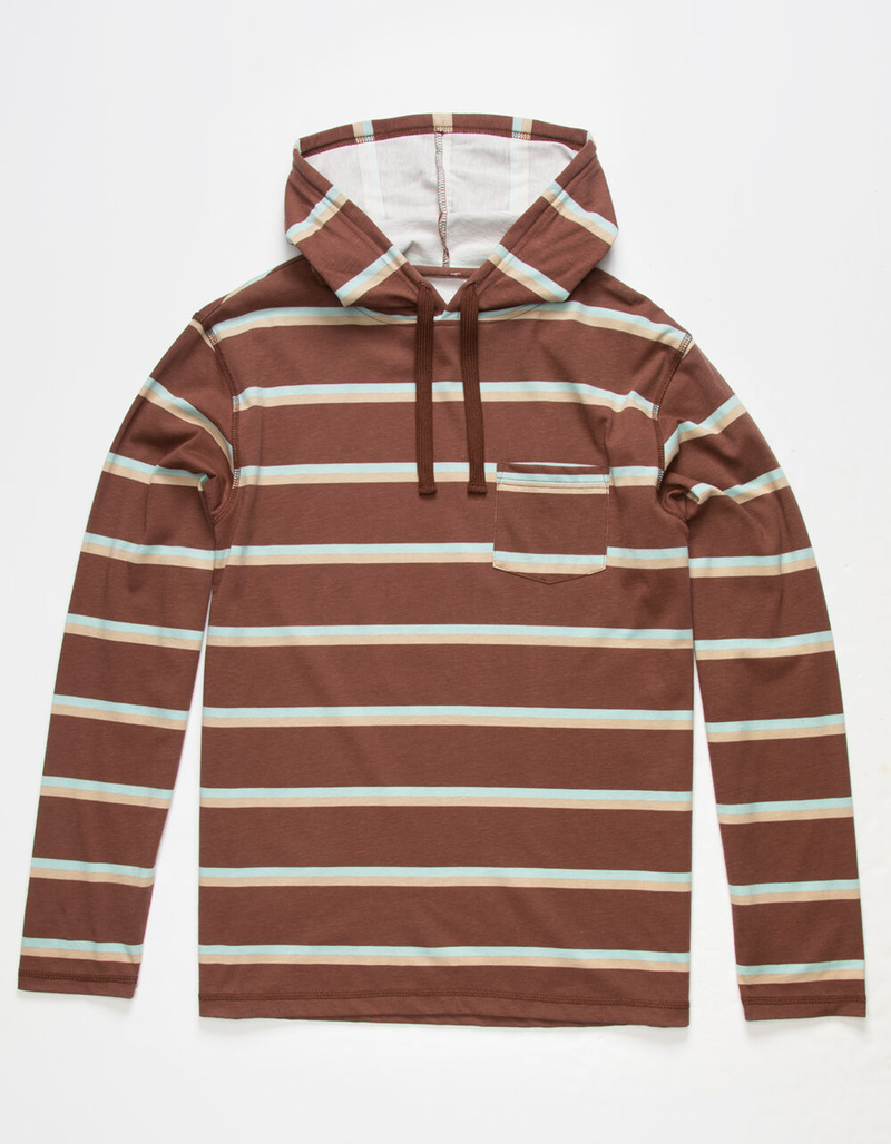 RSQ Striped Mens Hooded Tee image number 1