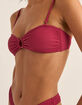 RHYTHM Isla Rib Ring Bandeau Womens Bikini Top image number 2