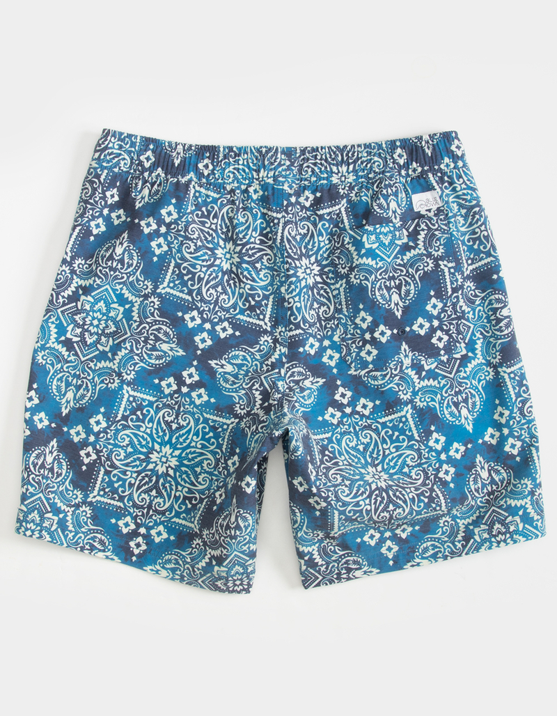 BLUE CROWN Bandana Mens Swim Shorts image number 4