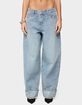 EDIKTED Kella Low Rise Baggy Jeans image number 1