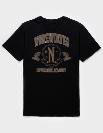WEDNESDAY Werewolves Nevermore Academy Unisex Tee Primary Image