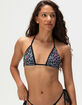 ED HARDY Black Leopard Triangle Bikini Top image number 1