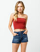 VOLCOM Vol Stone Dark Blast Womens Denim Shorts image number 1