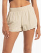 RSQ Womens Pull On Linen Shorts image number 2