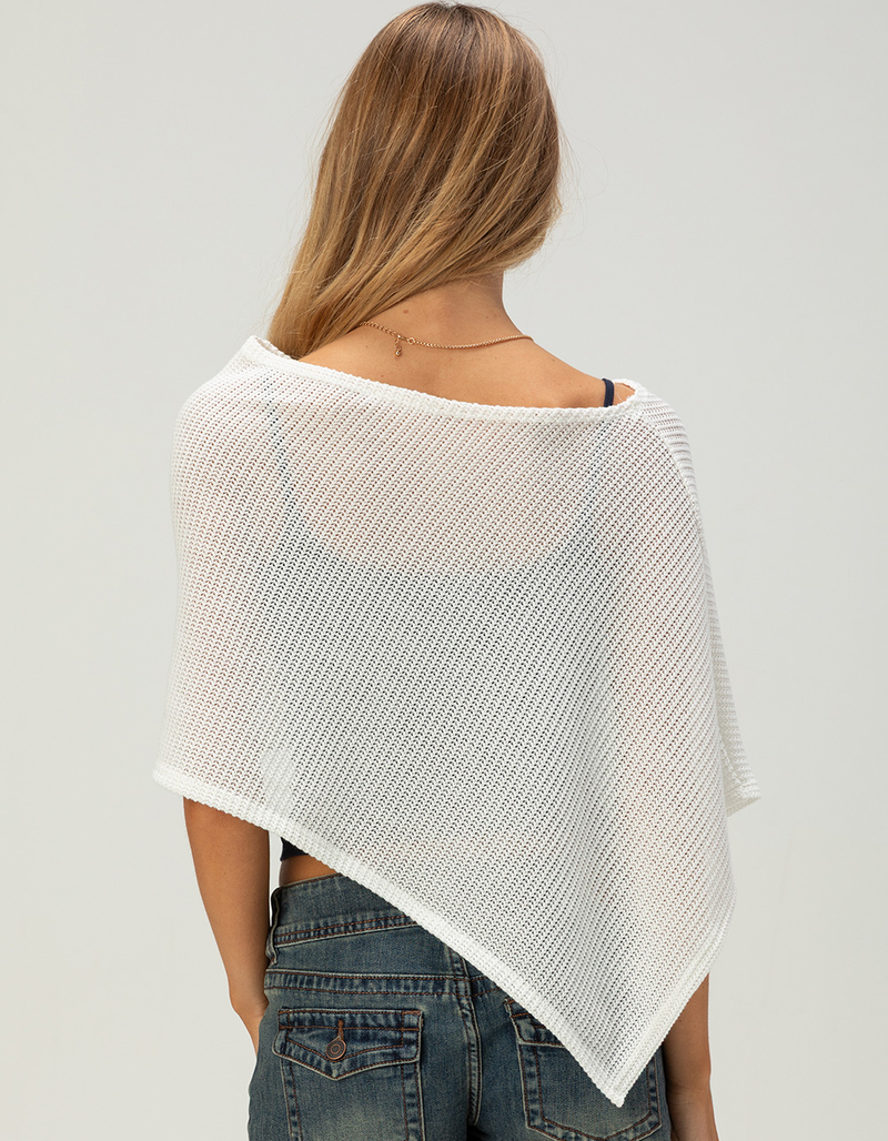 FULL TILT Womens Crop Poncho image number 3