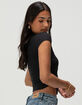 RSQ Womens Button Front Polo Shirt image number 3