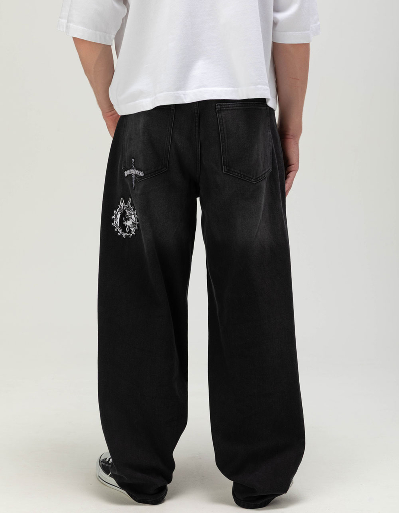 RSQ Mens Patches Baggy Jeans image number 0