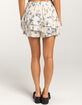 FULL TILT Cinch Ruffle Lace Trim Womens Mini Skirt image number 4