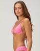 FULL TILT Textured Ditsy Triangle Bikini Top image number 4