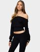 EDIKTED Skyla Off Shoulder Knit Sweater image number 2