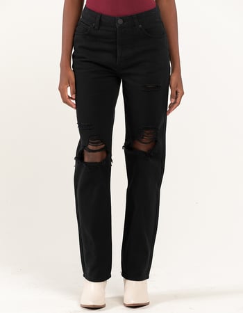 RSQ Womens High Rise Straight Leg Jeans Alternative Image