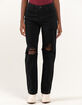 RSQ Womens High Rise Straight Leg Jeans image number 2