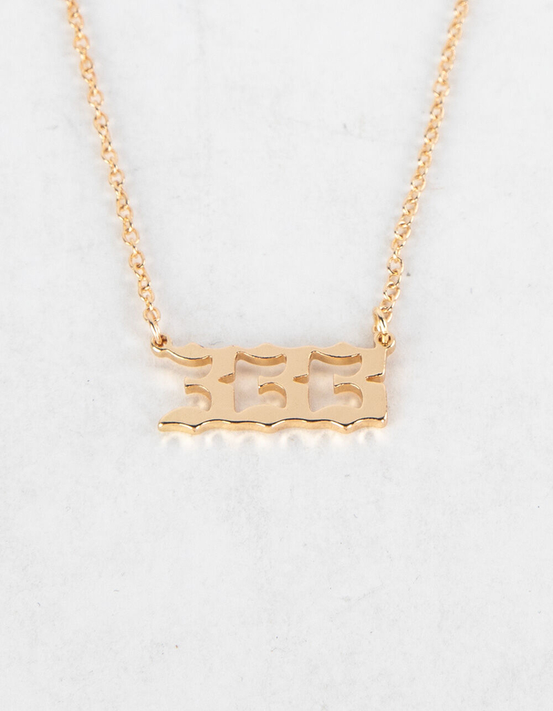 FULL TILT 333 Angel Number Necklace image number 3