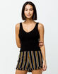 FULL TILT Essentials Black Womens Sweater Tank image number 1