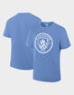 MANCHESTER CITY F.C. Logo Distressed Mens Tee image number 3