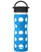 LIFEFACTORY 16oz Teal Lake Glass Water Bottle image number 1