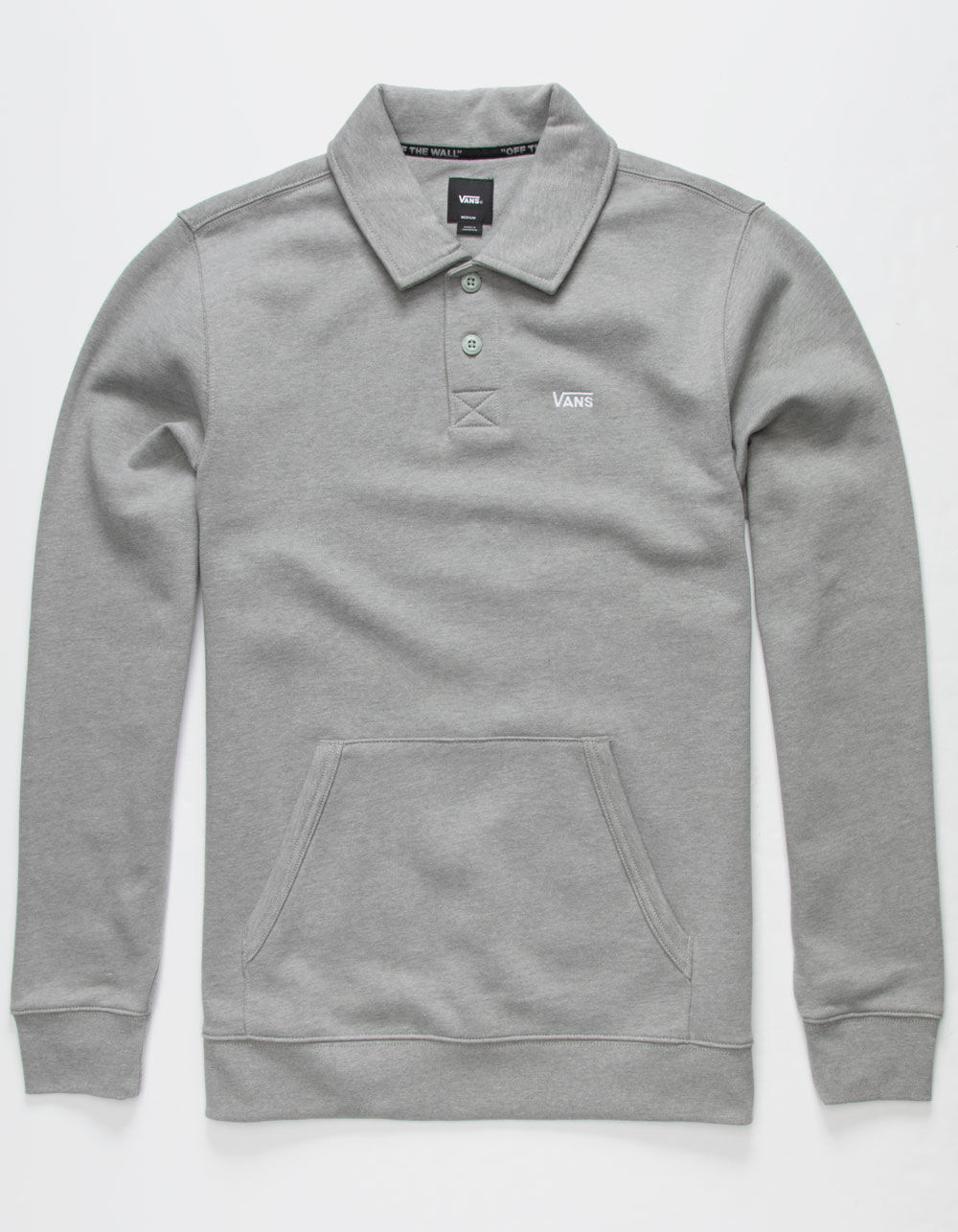 VANS Not Preppy Mens Polo Sweatshirt - HEATHER GRAY | Tillys