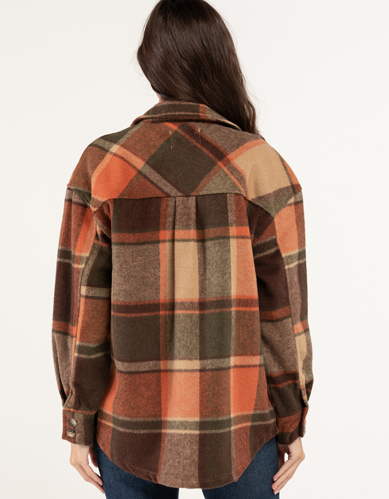 ASHLEY Womens Plaid Shacket image number 2