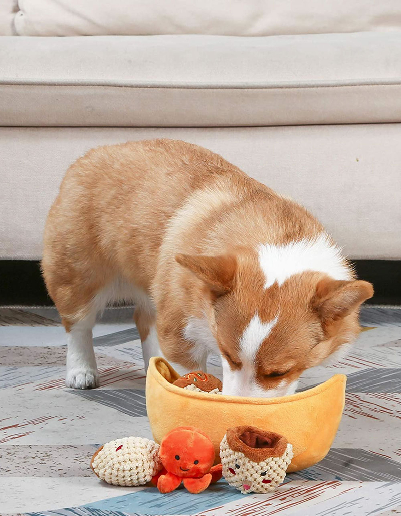 HUGSMART PET Takoyaki 3-in-1 Plush Dog Toy image number 4