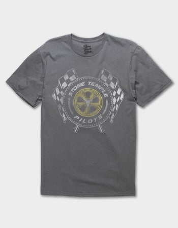 STONE TEMPLE PILOTS Checkered Flags Distressed Unisex Tee Primary Image