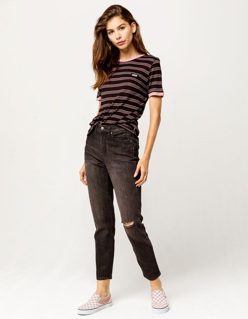 VANS Evermore Stripe Womens Ringer Tee image number 3