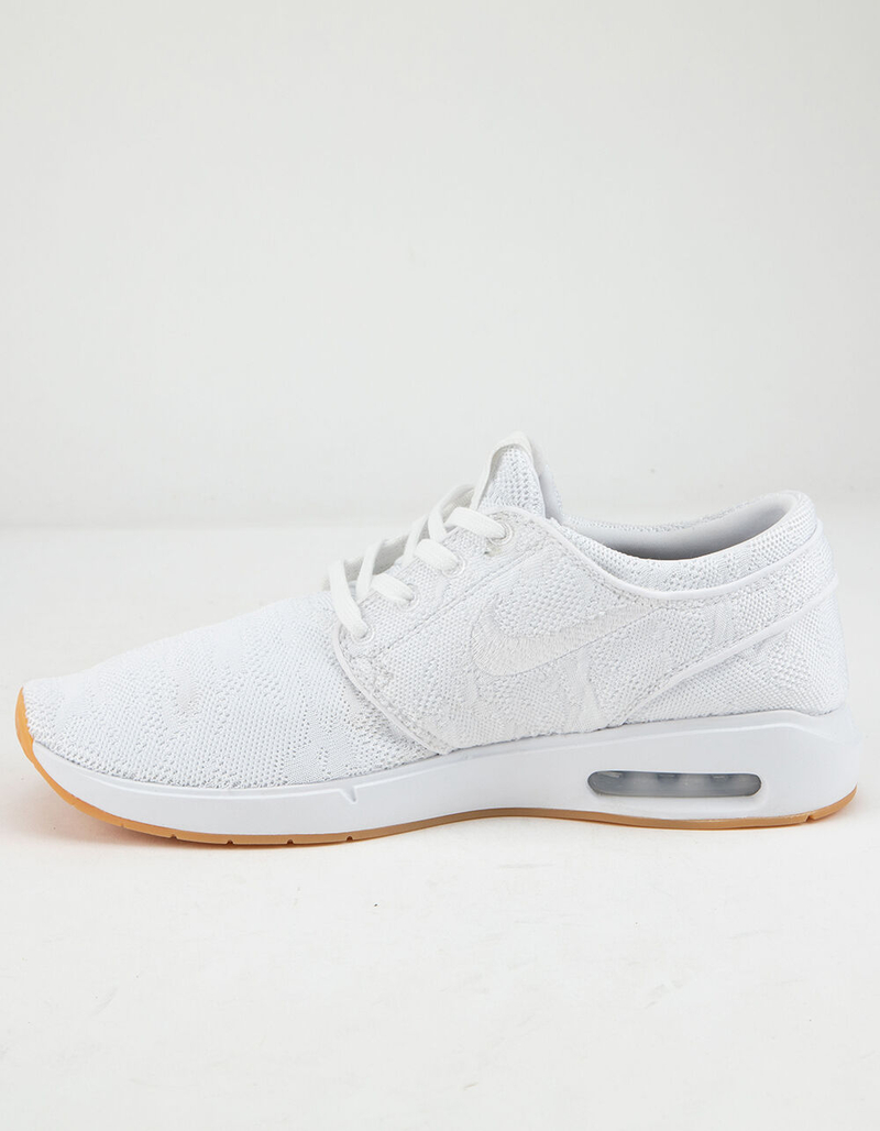 NIKE SB Air Max Stefan Janoski 2 White & White-Gum Yellow Shoes image number 3